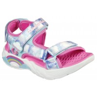 Sandale Skechers Rainbow Racer Sandals Summer 302975L Pink Blue Sandale Skechers Rainbow Racer Sandals Summer 302975L Pink Blue