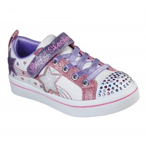 Sneakers Skechers Twi Lites Star Bright White Pink Sneakers Skechers Twi Lites Star Bright White Pink