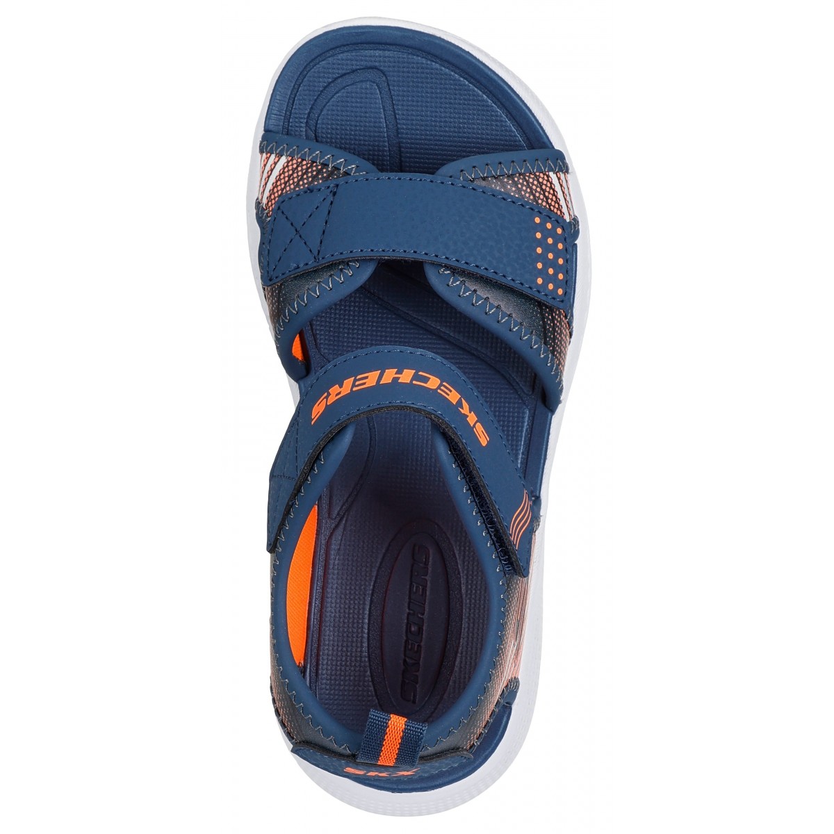 Sandale Skechers Microspec Splash 407034L Nvor Navy Copii, Verde