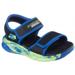 Sandale Skechers S Lights Sola Glow S 407032L Bkbl Black Sandale Skechers S Lights Sola Glow S 407032L Bkbl Black