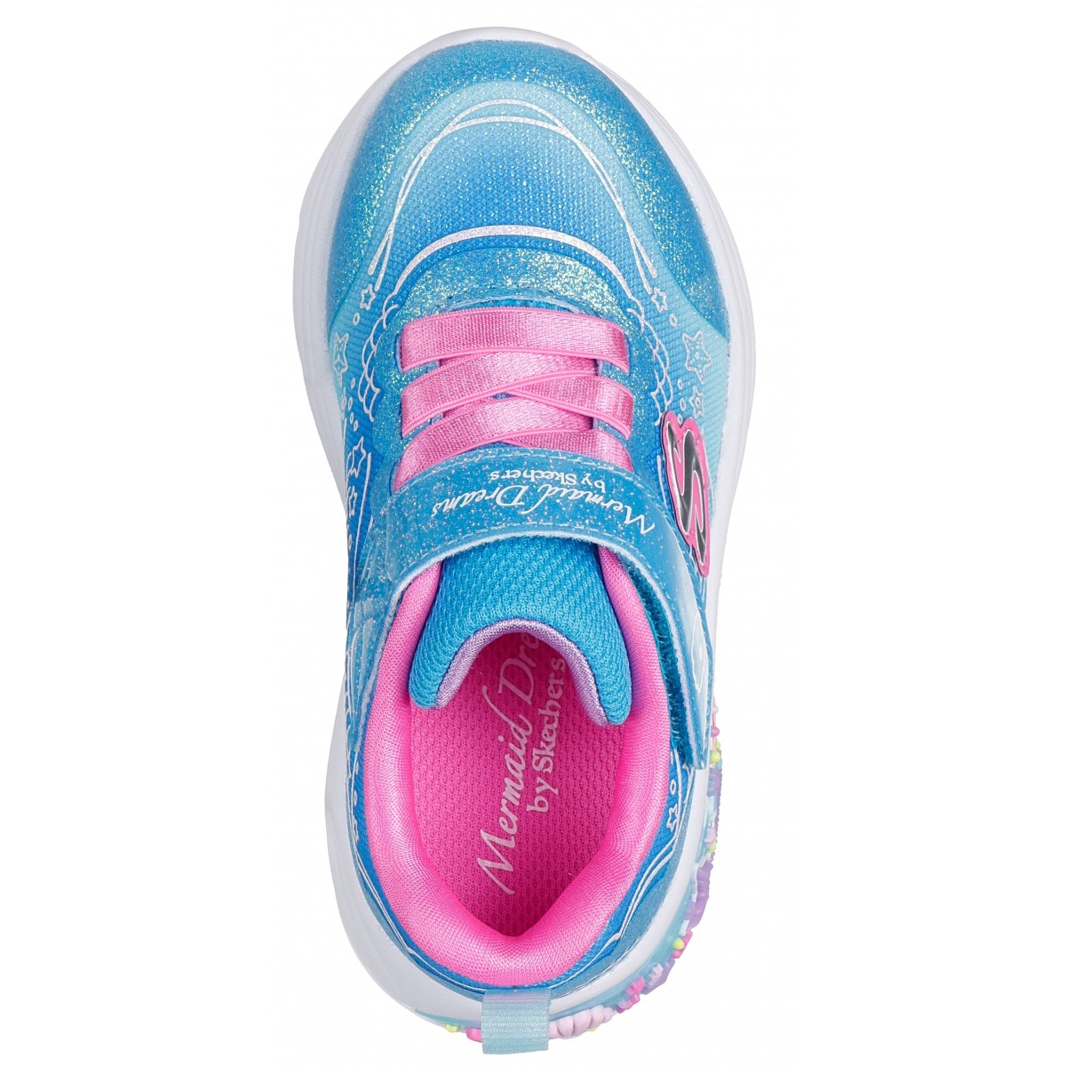 靴 mermaid Sneakers Skechers My Dreamers Lil Mermaid 303061N Blue, Copii