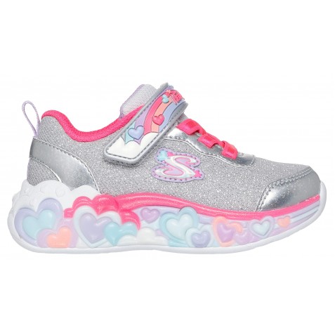 Sneakers Skechers Eternal Heart Lights Ton Of 302697N Smlt Silver
