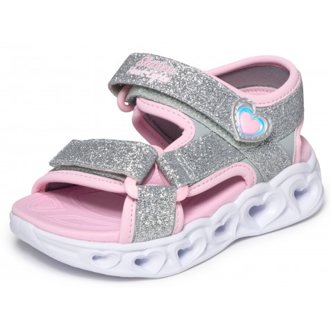 Sandale Skechers S Lights Heart Lights Sandal 303114N Slpk Silver