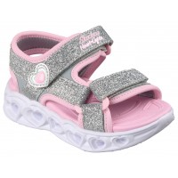 Sandale Skechers S Lights Heart Lights Sandal 303114N Slpk Silver