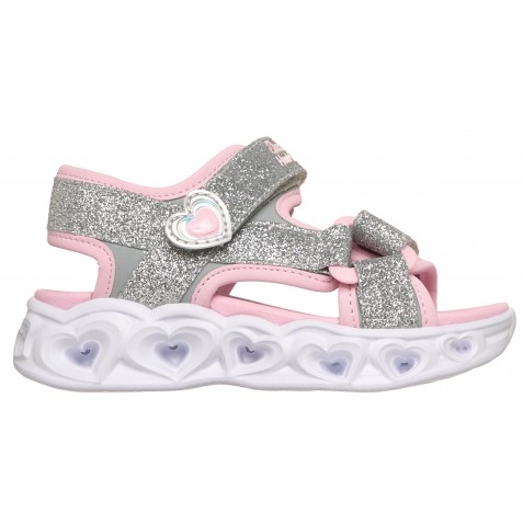 Sandale Skechers S Lights Heart Lights Sandal 303114N Slpk Silver