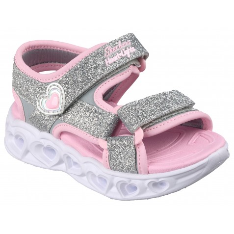 Sandale Skechers S Lights Heart Lights Sandal 303114N Slpk Silver