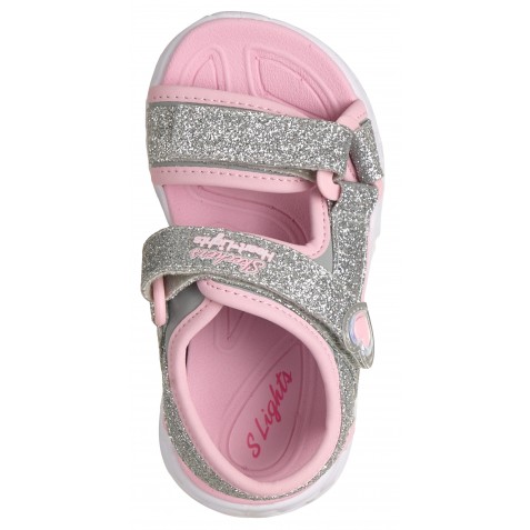 Sandale Skechers S Lights Heart Lights Sandal 303114N Slpk Silver