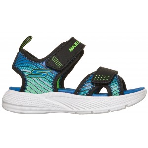 Sandale Skechers Microspec Splash 407034N Bklm Lime Blue