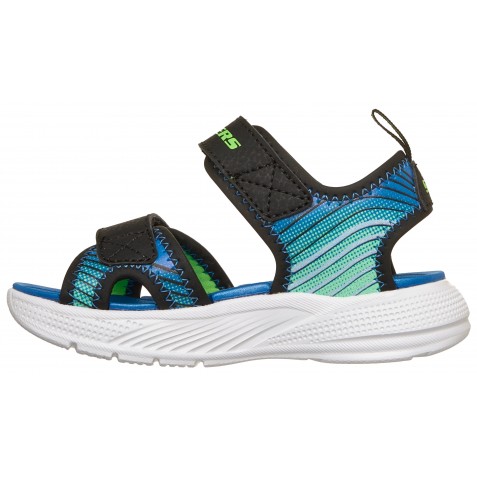 Sandale Skechers Microspec Splash 407034N Bklm Lime Blue