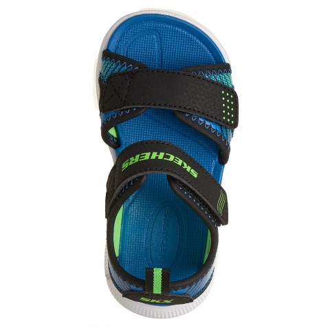 Sandale Skechers Microspec Splash 407034N Bklm Lime Blue