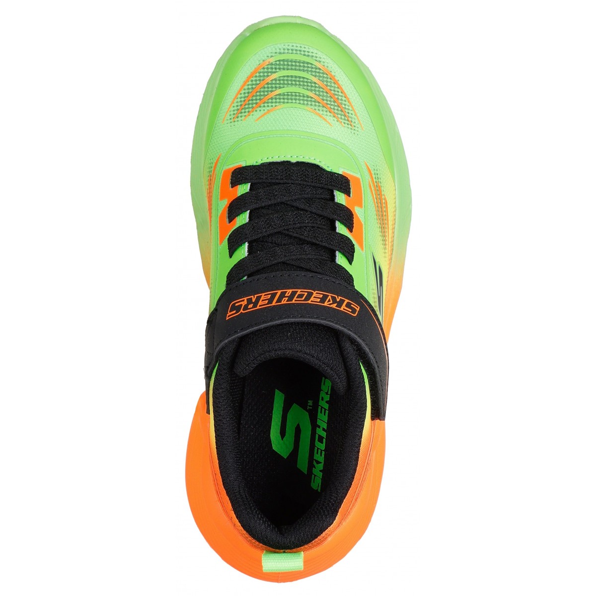 Sneakers Skechers Tidal Tech 404040L Lmmt Lime Copii, Piele