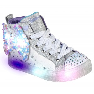 Sneakers Skechers 314015L Twi-Lites Starry Gem White Silver Sneakers Skechers 314015L Twi-Lites Starry Gem White Silver
