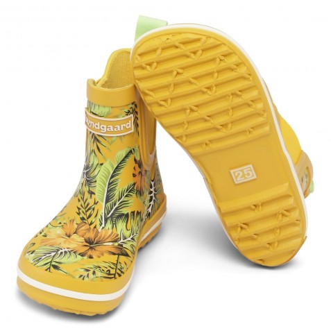 Cizme de ploaie Bundgaard Barefoot bg401022 Short Classic Rubber Boot Tropical Yellow