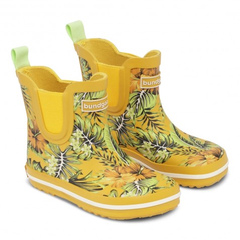 Cizme de ploaie Bundgaard Barefoot bg401022 Short Classic Rubber Boot Tropical Yellow