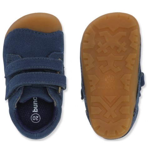 Pantofi Bundgaard BG101208 Petit Strap Canvas Navy Canvas