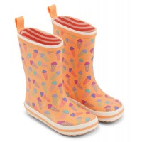 Cizme de ploaie Bundgaard Barefoot BG401021 Charly High Orange Cizme de ploaie Bundgaard Barefoot BG401021 Charly High Orange