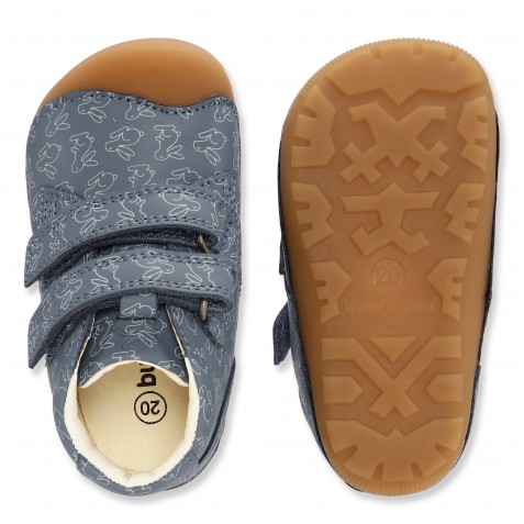 Ghete Bundgaard Barefoot BG101068 Petit Strap Rabbit Teal Ghete Bundgaard Barefoot BG101068 Petit Strap Rabbit Teal