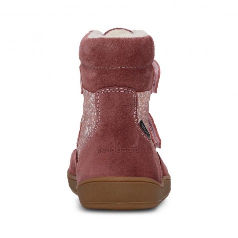 Cizme de zăpadă Bundgaard Barefoot BG303285 Basil Strap II Tex Rose Shell suede
