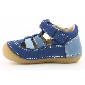 Sandale Kickers Sushy Bleu Tricolore