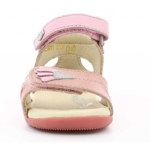 Sandale Kickers Bihetta Rose Clair Argent Sandale Kickers Bihetta Rose Clair Argent