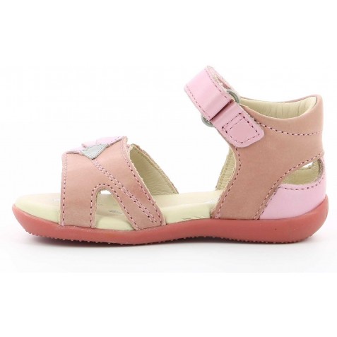 Sandale Kickers Bihetta Rose Clair Argent Sandale Kickers Bihetta Rose Clair Argent