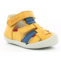 Sandale Kickers Wasabou Yellow Blue Sandale Kickers Wasabou Yellow Blue