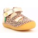 Sandale Kickers Sushy Beige Leopard