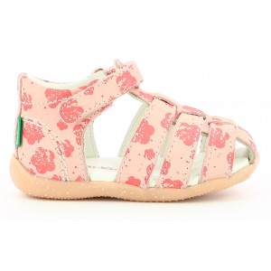 Sandale Kickers Bigflo 2 Pink Flower