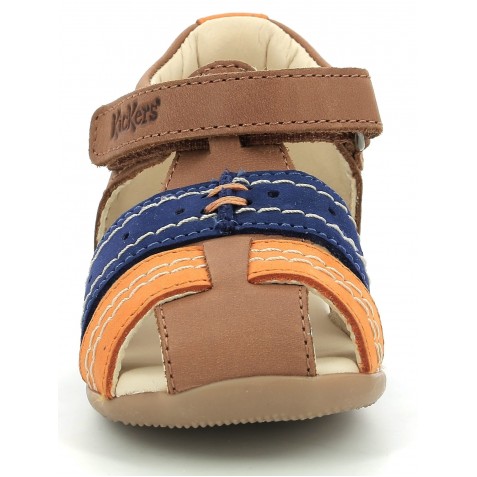 Sandale Kickers 785423-10-116 Bigbazar-2 Camel Orange Bleu Sandale Kickers 785423-10-116 Bigbazar-2 Camel Orange Bleu