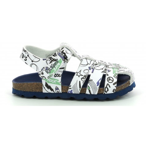 Sandale Kickers 860994-10-3 Summertan Blanc Street Sandale Kickers 860994-10-3 Summertan Blanc Street