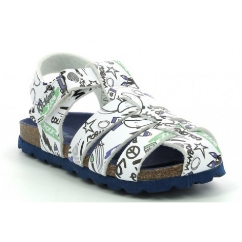 Sandale Kickers 860994-10-3 Summertan Blanc Street Sandale Kickers 860994-10-3 Summertan Blanc Street