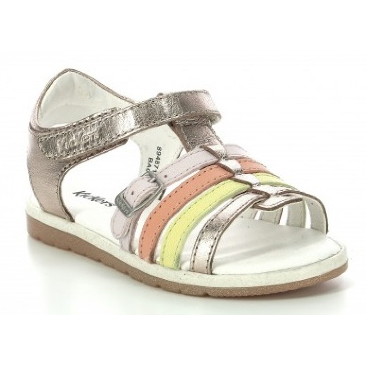 Sandale Kickers 894871 30 15 Gilianna Or Rose Orange Piele