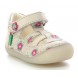 Sandale Kickers 895239-10-32 Sushy Blanc Casse Flower