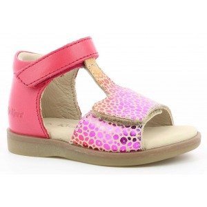 Sandale Kickers Giusticia Beige Rose Multicolor Sandale Kickers Giusticia Beige Rose Multicolor