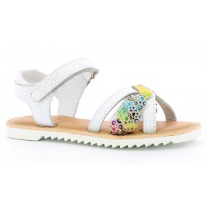 Sandale Kickers Sharkky Blanc Multicolor Leopard Sandale Kickers Sharkky Blanc Multicolor Leopard