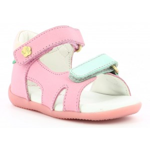 Sandale Kickers Binsia 2 Pink Gold Blue Sandale Kickers Binsia 2 Pink Gold Blue