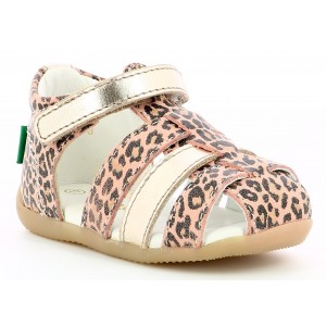Sandale Kickers Bigflo 2 Beige Leopard Sandale Kickers Bigflo 2 Beige Leopard