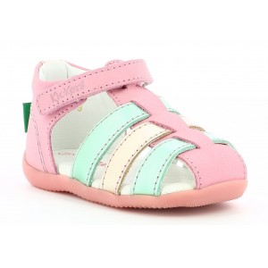 Sandale Kickers Bigflo 2 Pink Gold Blue Sandale Kickers Bigflo 2 Pink Gold Blue