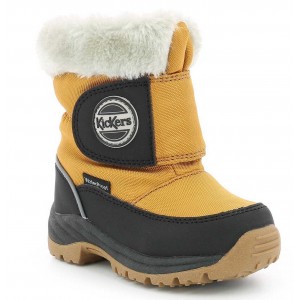 Cizme de zăpadă Kickers Jumpsnow WPF Noir Caramel Cizme de zăpadă Kickers Jumpsnow WPF Noir Caramel