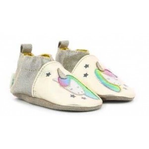 Pantofi Robeez Cut Unicorn Beige Metal Pantofi Robeez Cut Unicorn Beige Metal