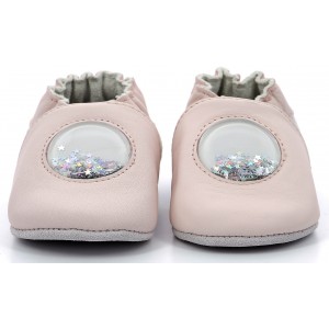 Pantofi Robeez Confetticapsule Glitter Light Pink Grey