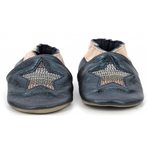 Pantofi Robeez Star Stripe Navy Metal
