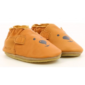 Pantofi Robeez Sweety Bear Crp Camel Pantofi Robeez Sweety Bear Crp Camel
