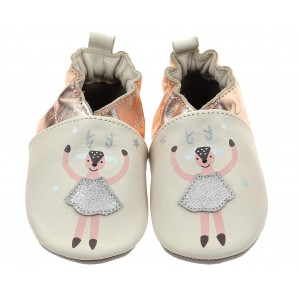 Pantofi Robeez Doe Ballet Beige Clair Peche Pantofi Robeez Doe Ballet Beige Clair Peche