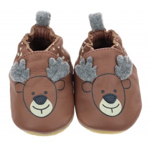 Pantofi Robeez Little Stag Marron Moka Pantofi Robeez Little Stag Marron Moka