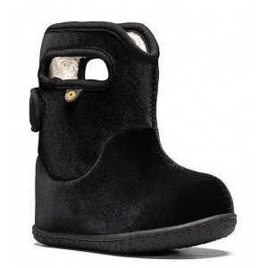 Cizme de zapadă Bogs 72642I-001 Baby Bogs Velvet Black Cizme de zapadă Bogs 72642I-001 Baby Bogs Velvet Black