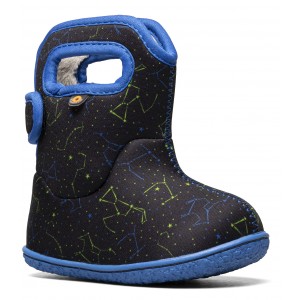 Cizme de zăpadă Bogs 72738I-009 Baby Bogs Constellation Black Multi Cizme de zăpadă Bogs 72738I-009 Baby Bogs Constellation Black Multi
