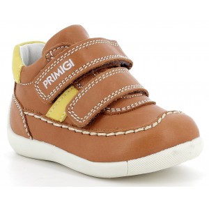 Pantofi Primigi 7369311 Nappa SI Nabuk Cognac Limone Pantofi Primigi 7369311 Nappa SI Nabuk Cognac Limone