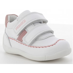 Pantofi Primigi 7369333 Nappa SI Nabuk Bianco Rosa Pantofi Primigi 7369333 Nappa SI Nabuk Bianco Rosa