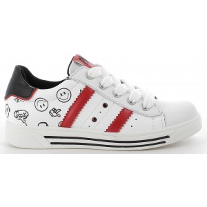 Sneakers Primigi 1875300 White Black Red